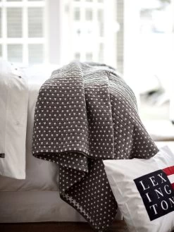Lexington Authentic Star Grey Blanket