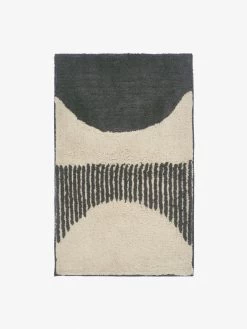 Linen House Cue Charcoal Bath Mat