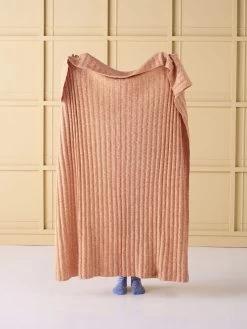 Linen House Giverny Caramel Throw