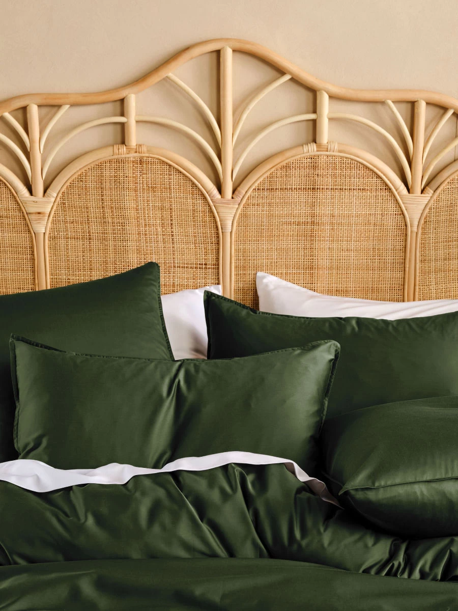 Linen House Haven Pine Bamboo Cotton 500TC Quilt Cover Set - Image 5