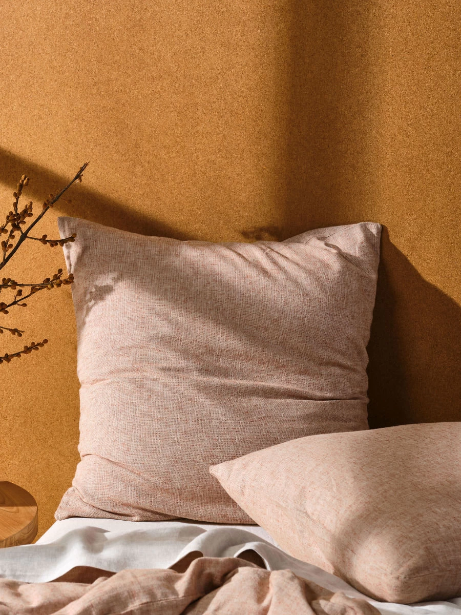 Linen House Hemp Triblend Rust European Pillowcase - Image 3