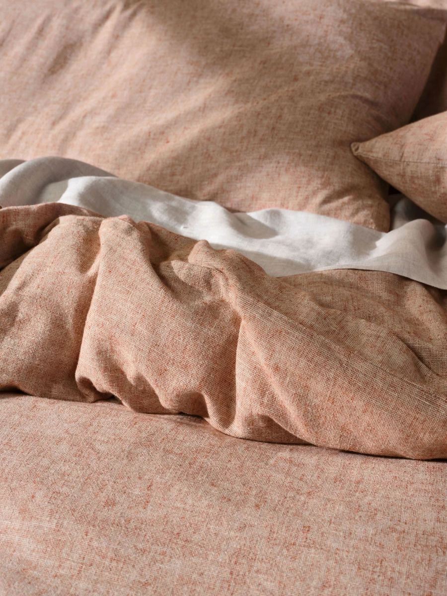 Linen House Hemp Triblend Rust Quilt Cover Set - Image 5