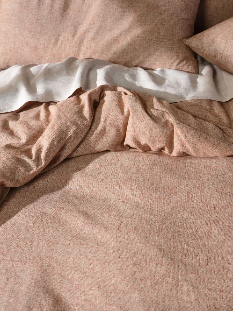 Linen House Hemp Triblend Rust Quilt Cover Set - Image 3