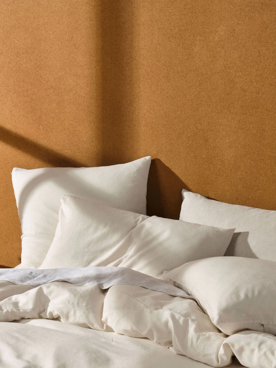 Linen House Hemp Triblend Vanilla European Pillowcase - Image 4