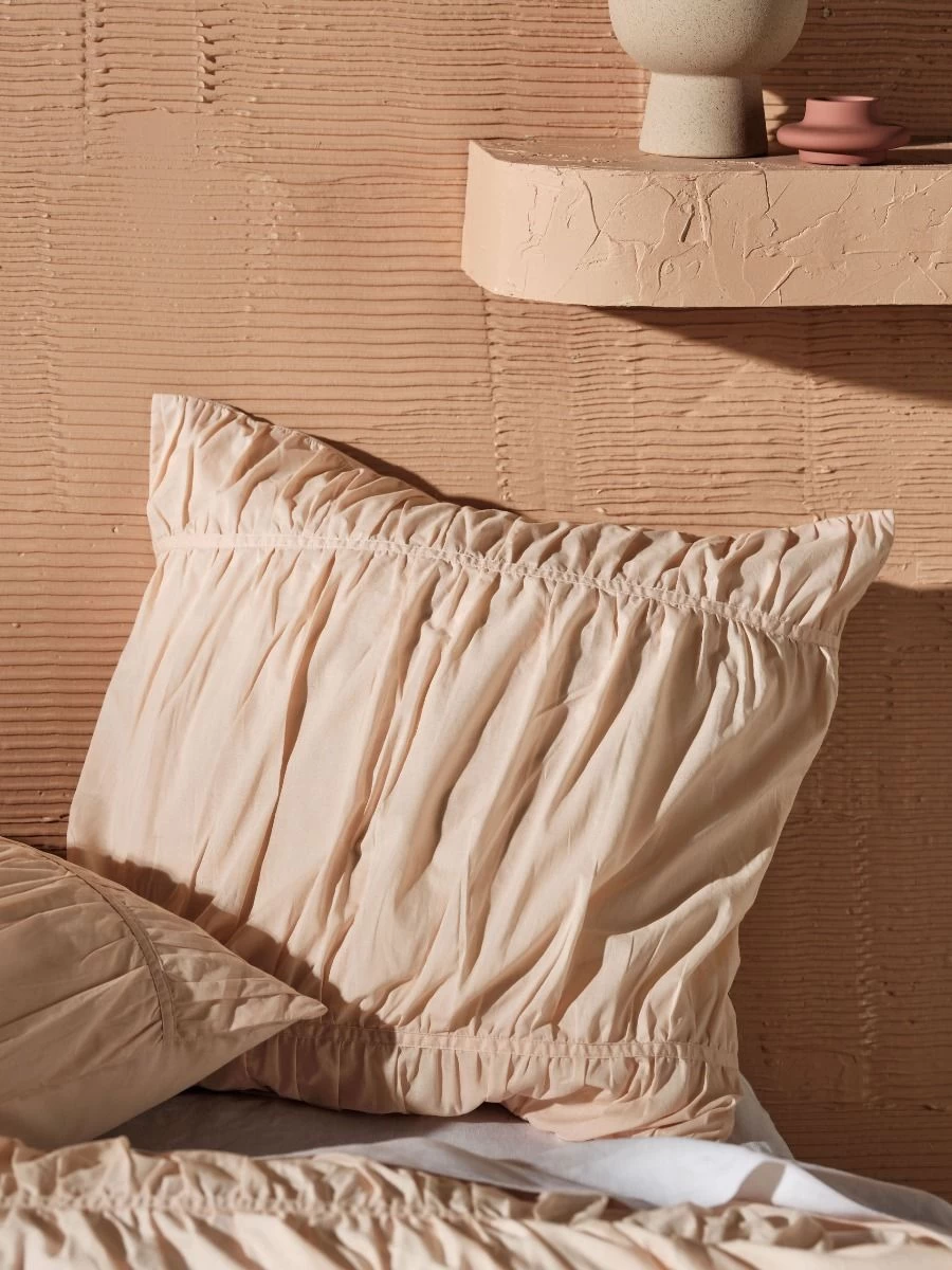 Linen House Layla Pink European Pillowcase - Image 2