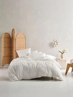 Linen House Layla White Quilt Cover Set