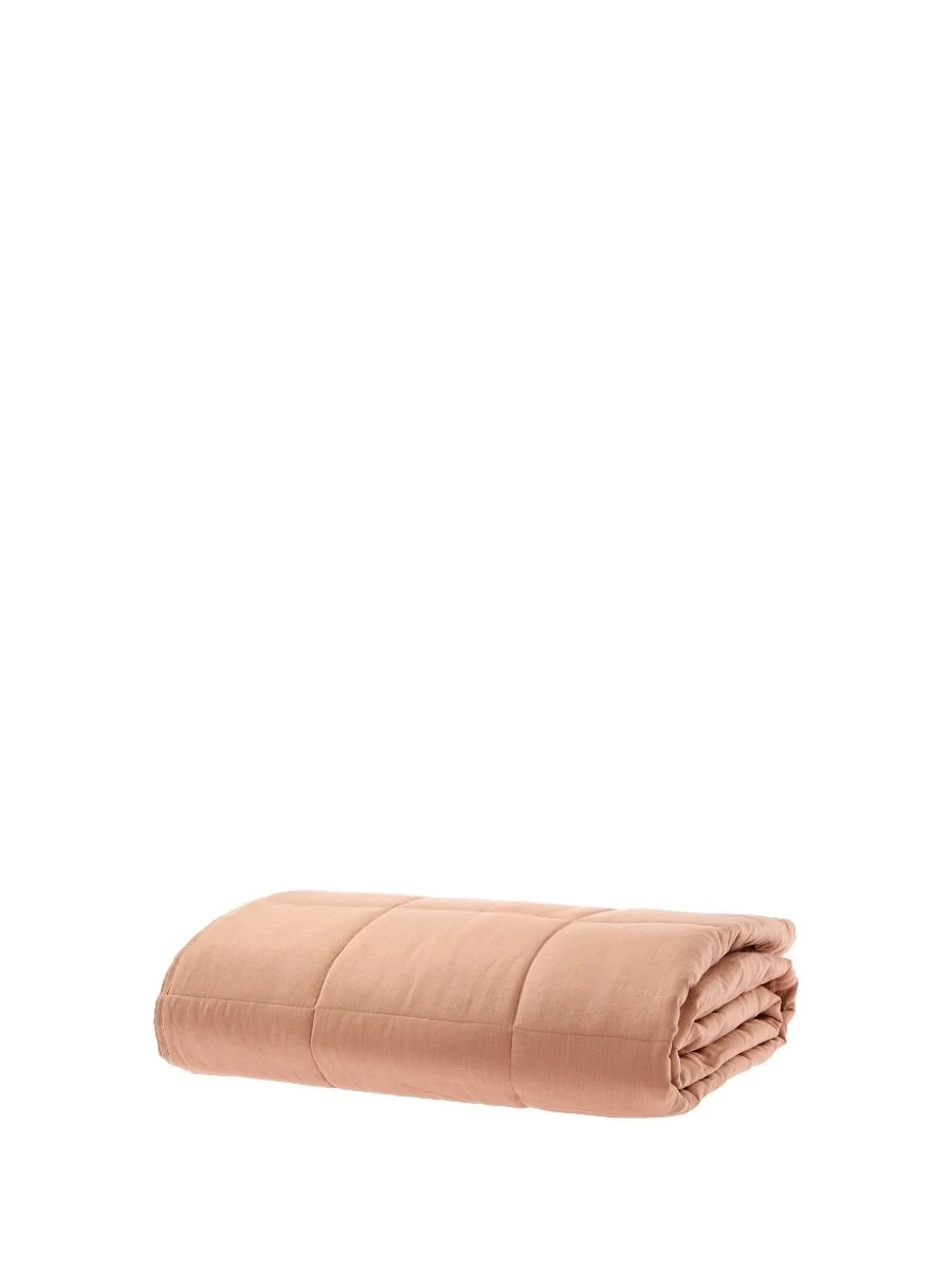 Linen House Nimes Clay Linen Coverlet - Image 3
