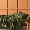 Linen House Pure Linen Moss Sheet Set