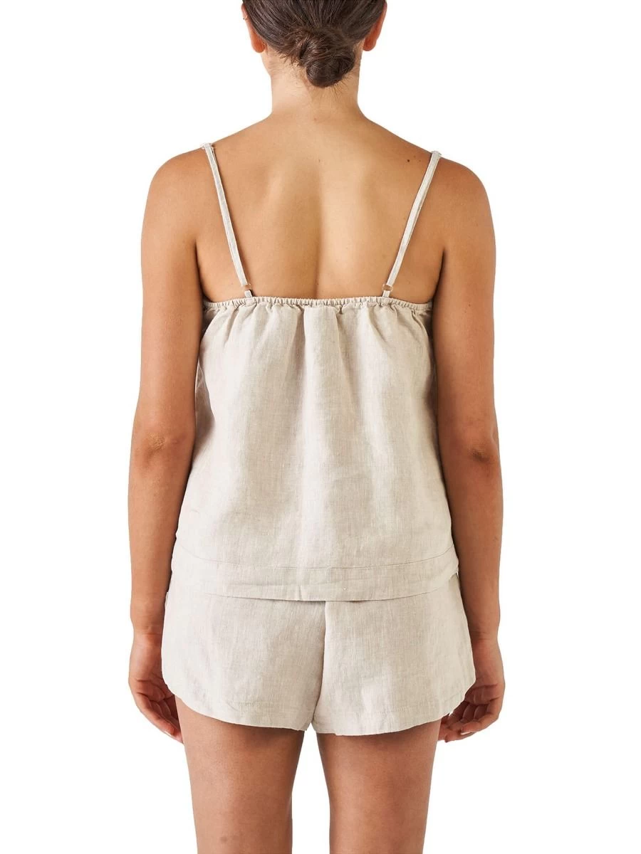 Linen House Nimes Natural Linen Cami - Image 2