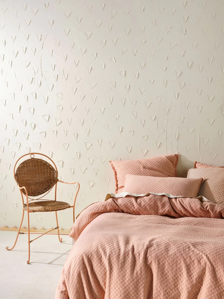 Linen House Raquelle Pink Clay European Pillowcase - Image 4