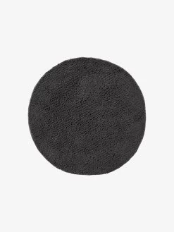 Linen House Reed Toggle Charcoal Circular Bath Mat - 1700 GSM