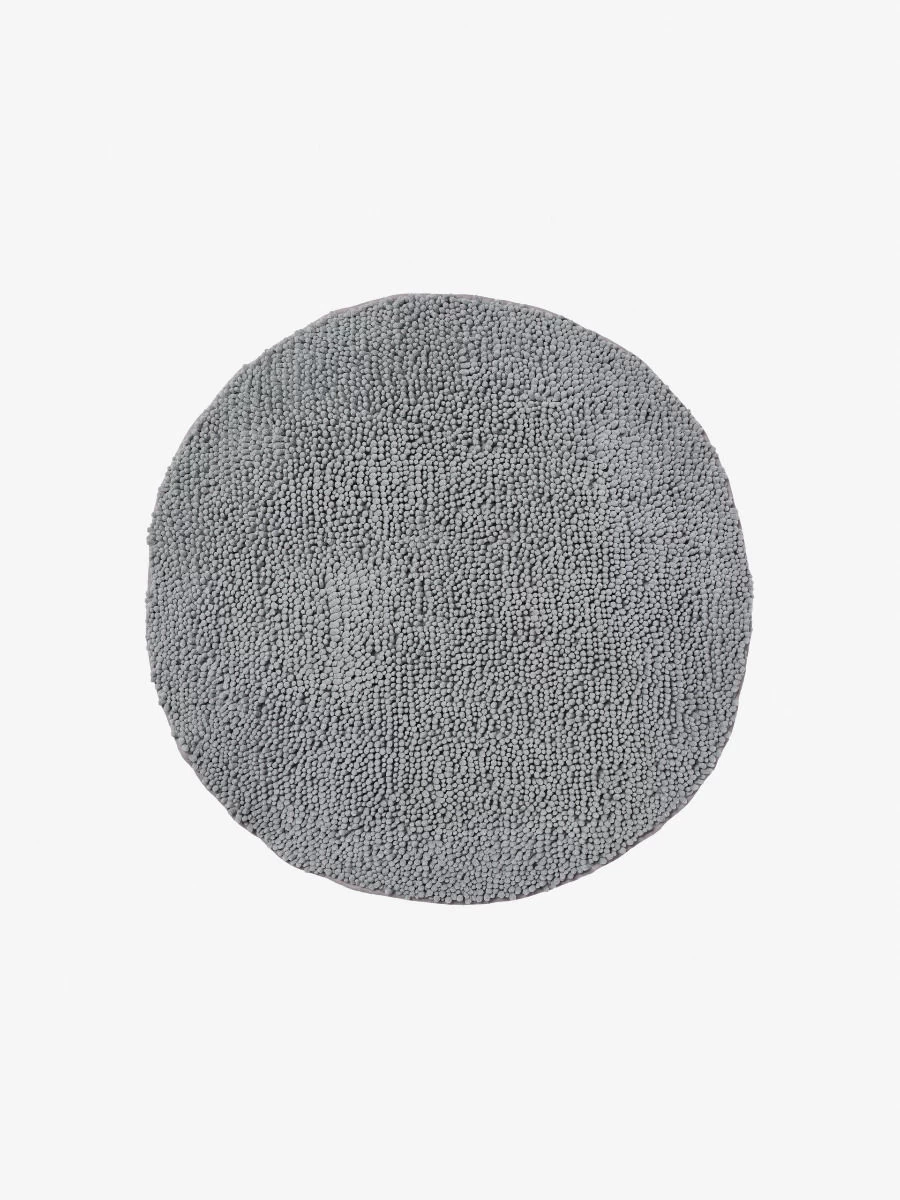 Linen House Reed Toggle Grey Circular Bath Mat - 1700 GSM