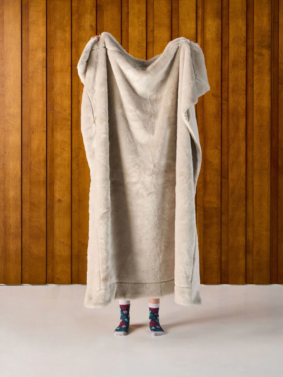 Linen House Selma Oatmeal Throw