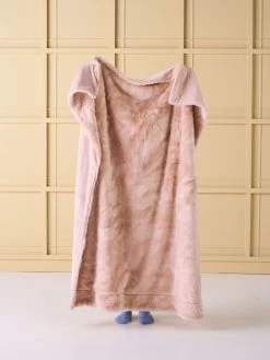 Linen House Selma Pink Salt Throw