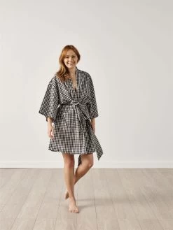 Linen House Springsteen Black Robe