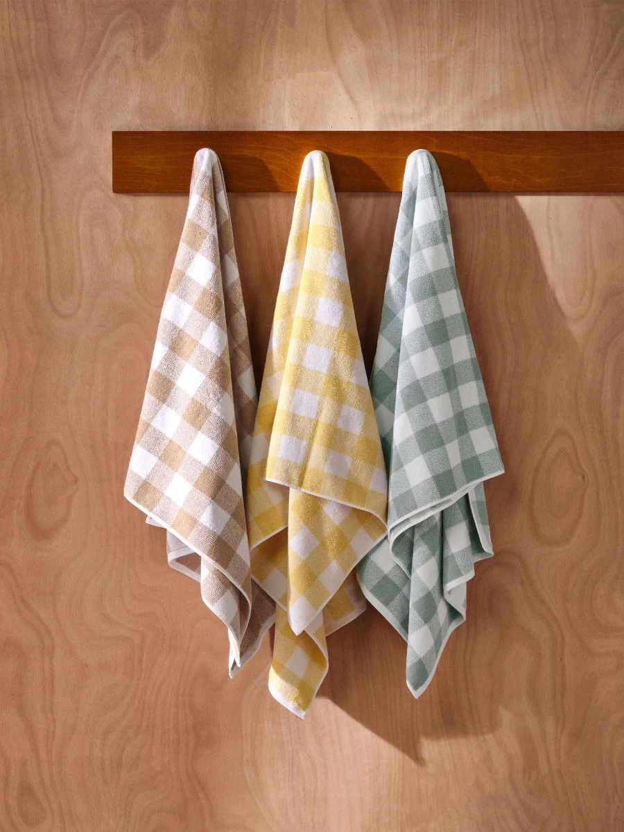 Linen House Flinders Check Praline Towel Collection - Image 4