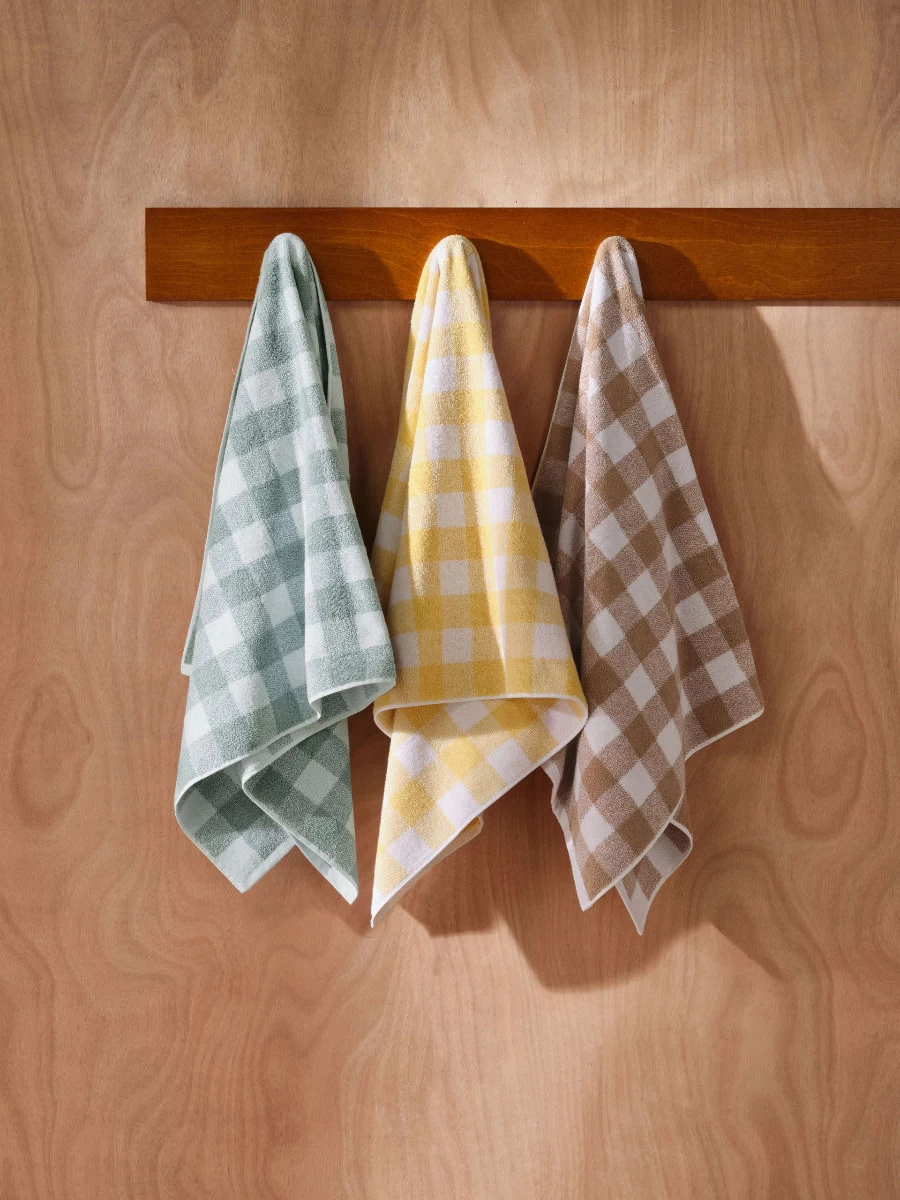 Linen House Flinders Check Praline Towel Collection - Image 5