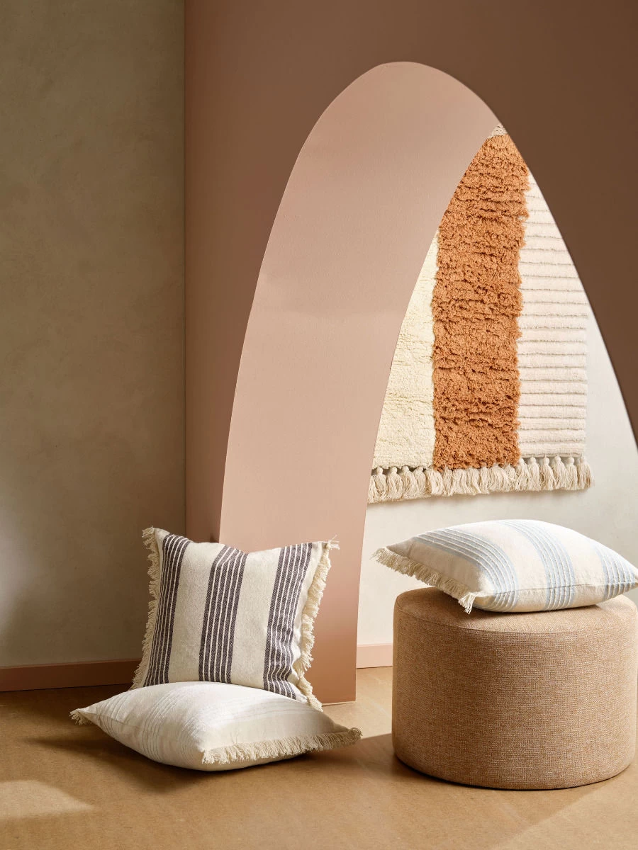 Linen House Sloan Black Cushion 50x50cm - Image 3