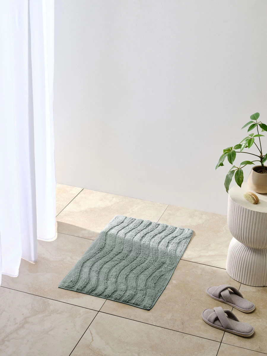 Linen House Tamber Blue Bath Mat - Image 3