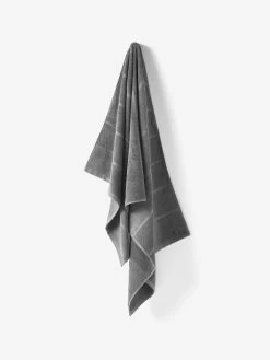 Linen House Velour Stripe Ash Towel Collection