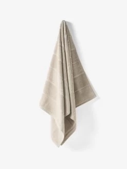 Linen House Velour Stripe Moonbeam Towel Collection