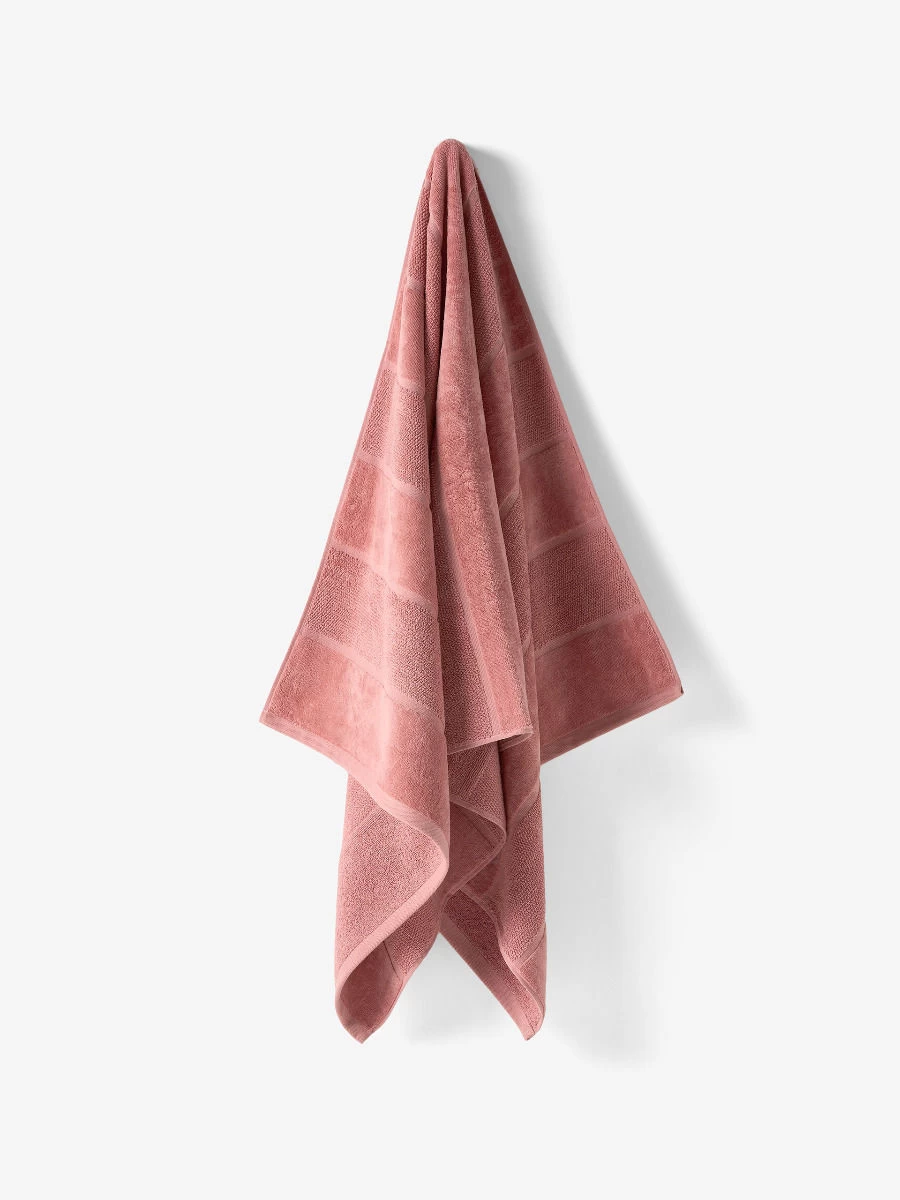 Linen House Velour Stripe Rosette Towel Collection