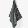 Linen House Velour Stripe Storm Towel Collection