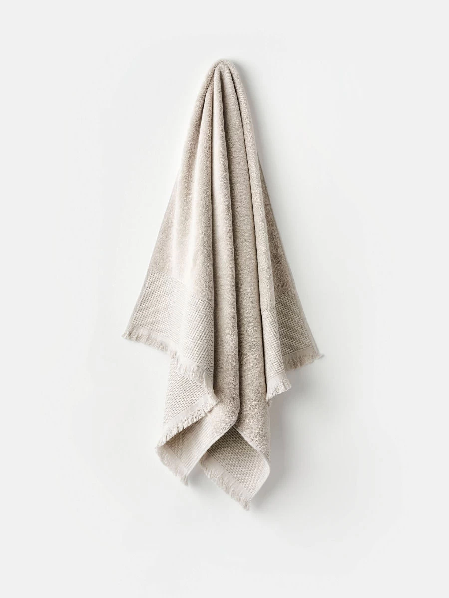 Linen House Aria Cotton/Bamboo Sand Towel Collection