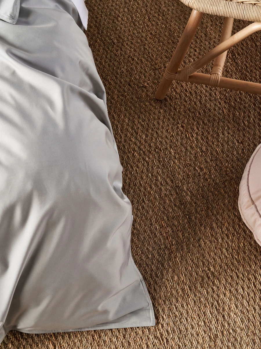 Linen House Haven Silver Bamboo Cotton 500TC Quilt Cover Set - Image 3