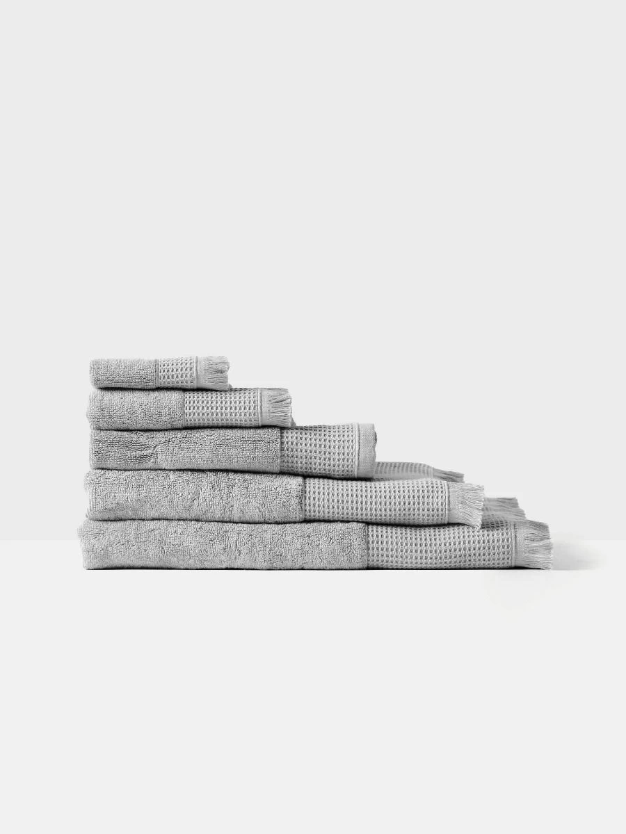 Linen House Aria Cotton/Bamboo Silver Towel Collection - Image 3