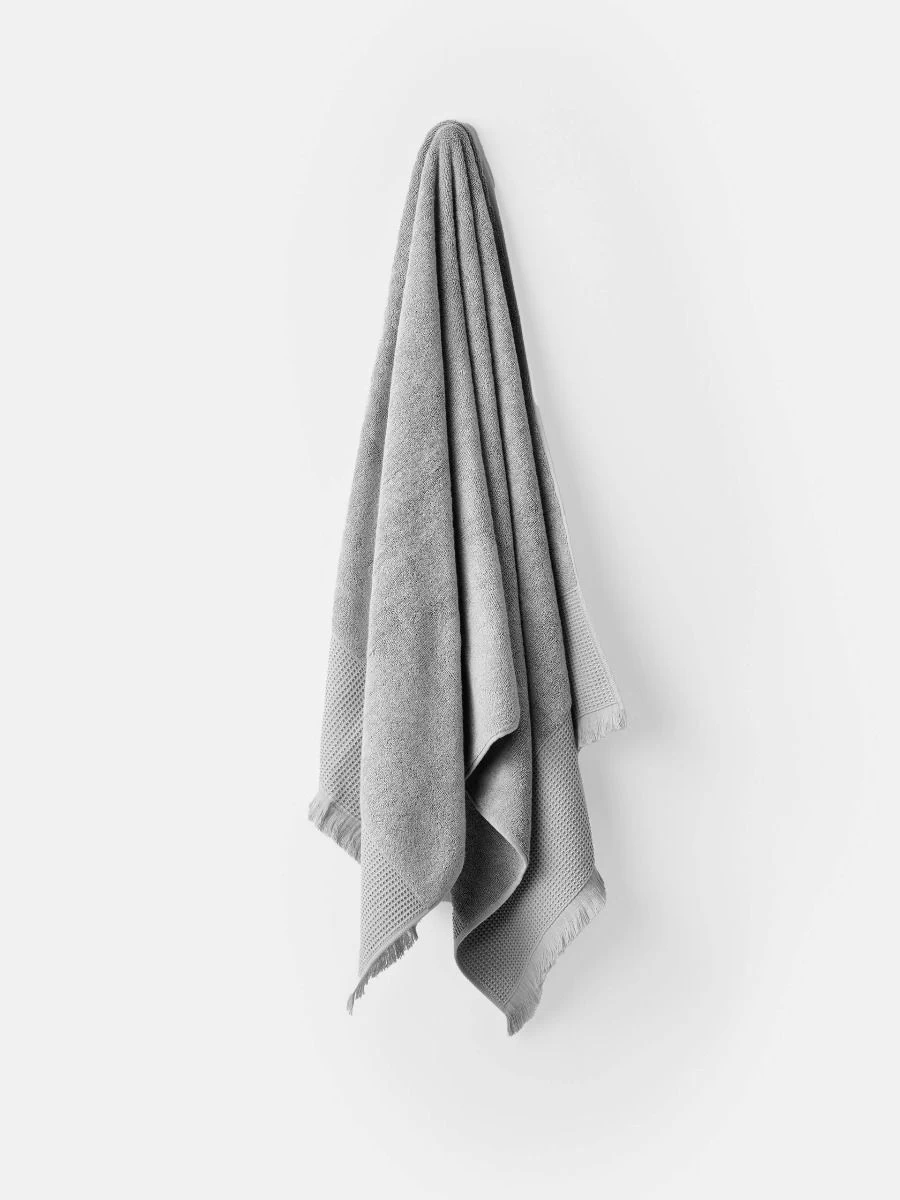 Linen House Aria Cotton/Bamboo Silver Towel Collection