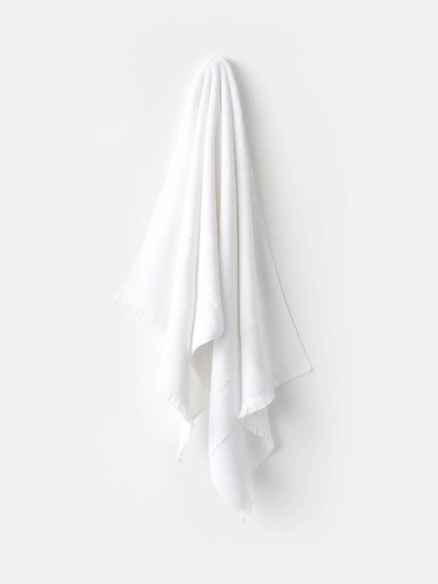 Linen House Aria Cotton/Bamboo White Towel Collection