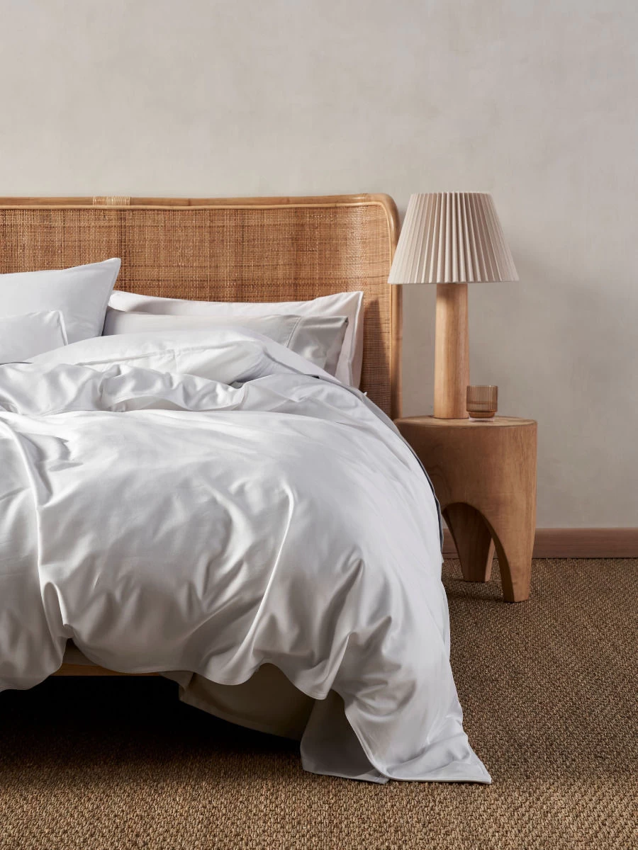 Linen House Haven White Bamboo Cotton 500TC Quilt Cover Set - Image 4