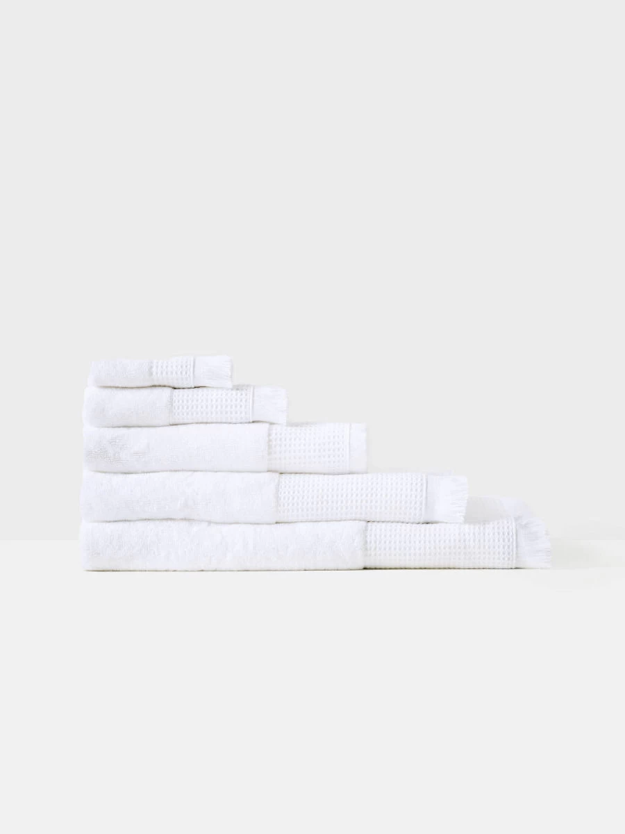 Linen House Aria Cotton/Bamboo White Towel Collection - Image 2