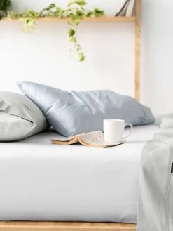 Linen House Augusta 500TC Cotton Sateen Fitted Sheet 50cm