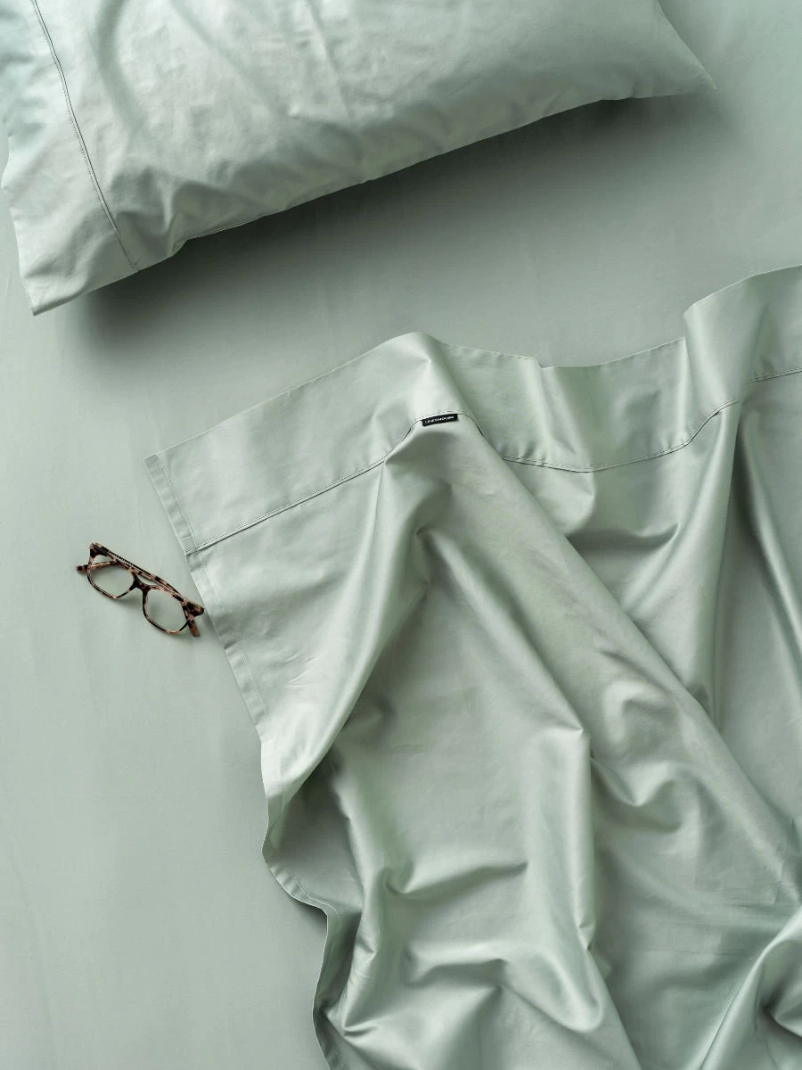 Linen House Augusta 500TC Cotton Sateen Fitted Sheet 50cm - Image 3