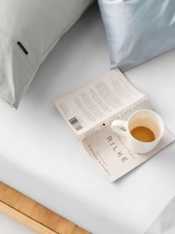 Linen House Augusta 500TC Cotton Sateen Fitted Sheet 60cm