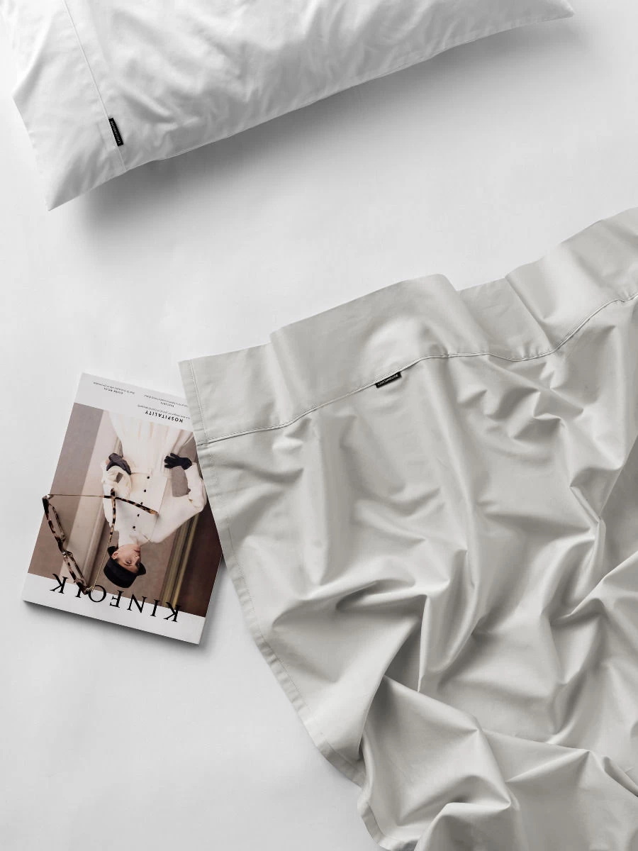 Linen House Augusta 500TC Cotton Sateen Split King Sheet Set