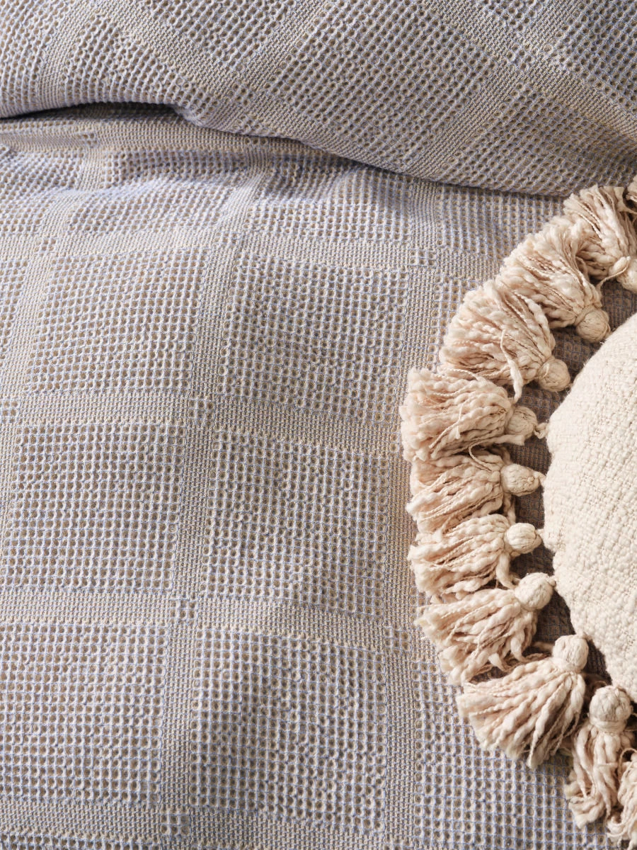 Linen House Galicia Blue-Sand Quilt Cover Set - Image 2