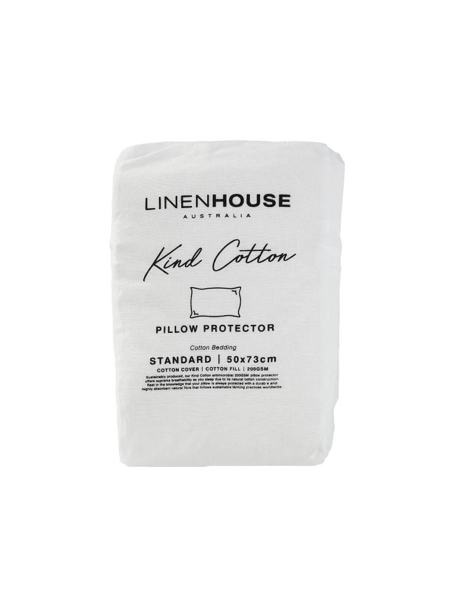 Linen House Kind Cotton Pillow Protector - 200 GSM - Image 2