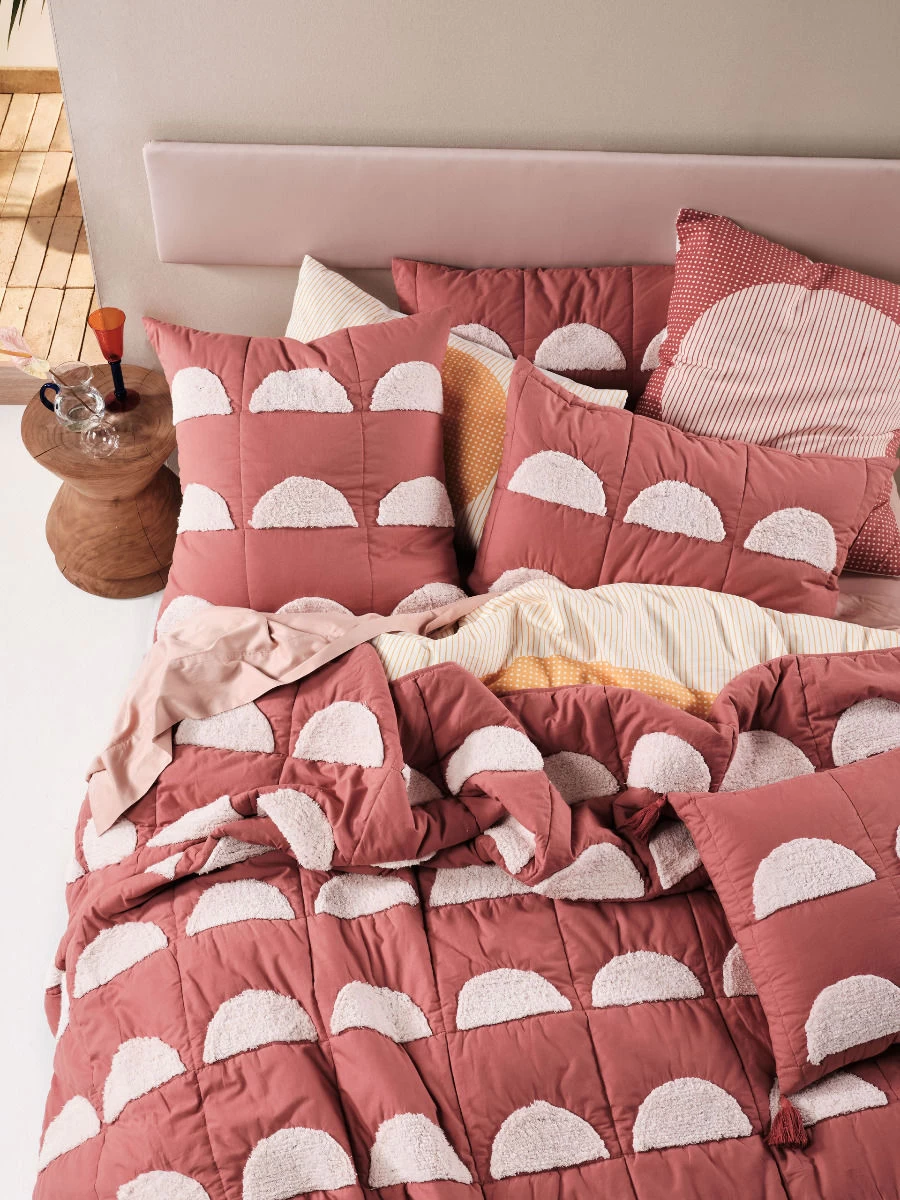 Linen House Moonrise Paprika European Pillowcase - Image 3