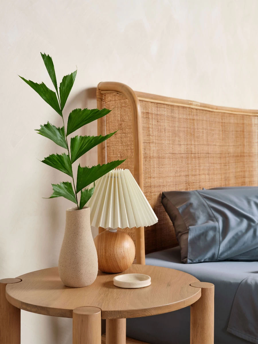 Linen House Nara Bluestone Bamboo Cotton 400TC Sheet Set - Image 4