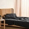 Linen House Nara Charcoal Bamboo Cotton 400TC Sheet Set