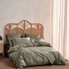 Linen House Nara Bamboo Cotton Moss Quilt Cover Set