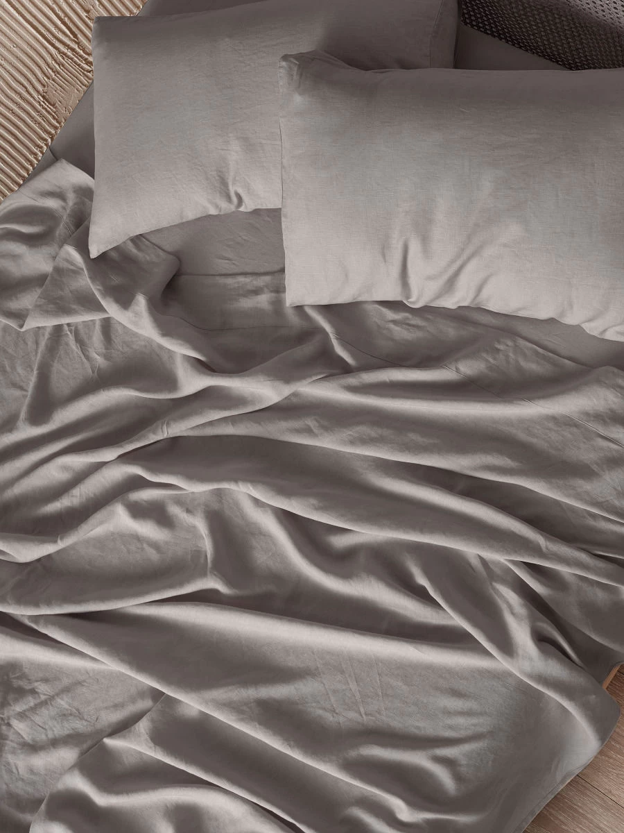 Linen House Pure Linen Ash Sheet Set - Image 2