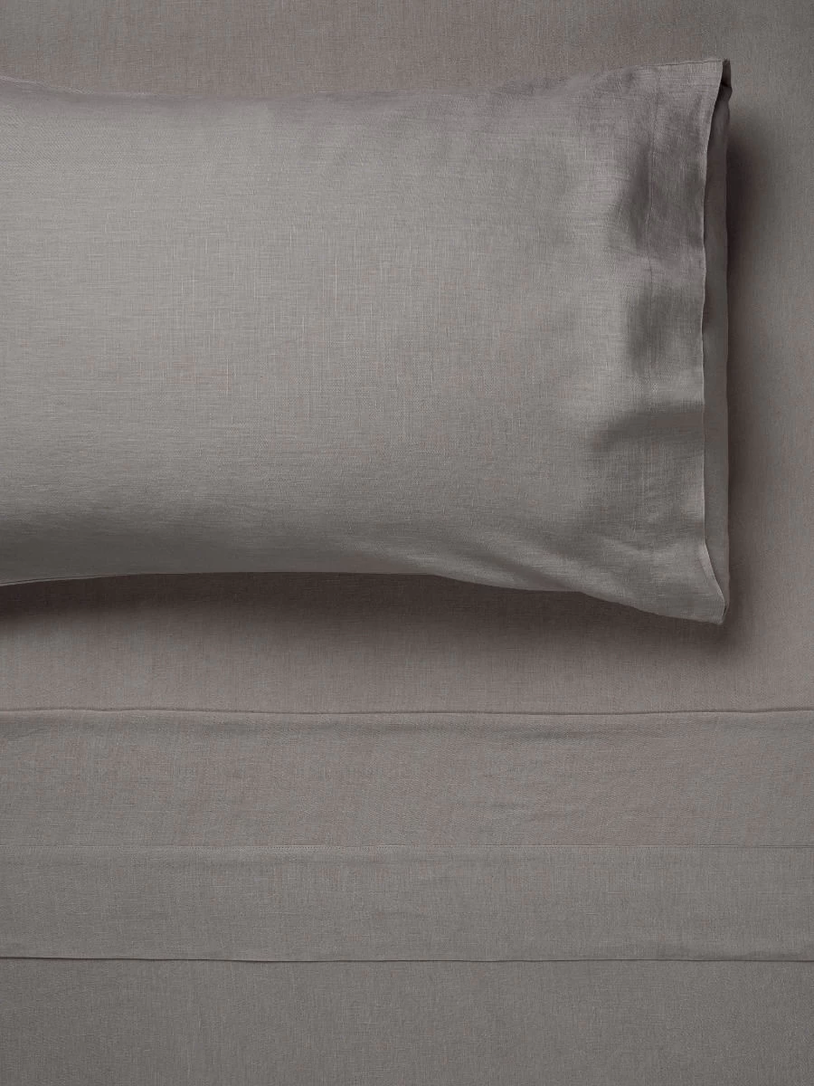 Linen House Pure Linen Ash Sheet Set - Image 5