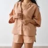 Linen House Nimes Clay Linen Wide-Sleeved Shirt