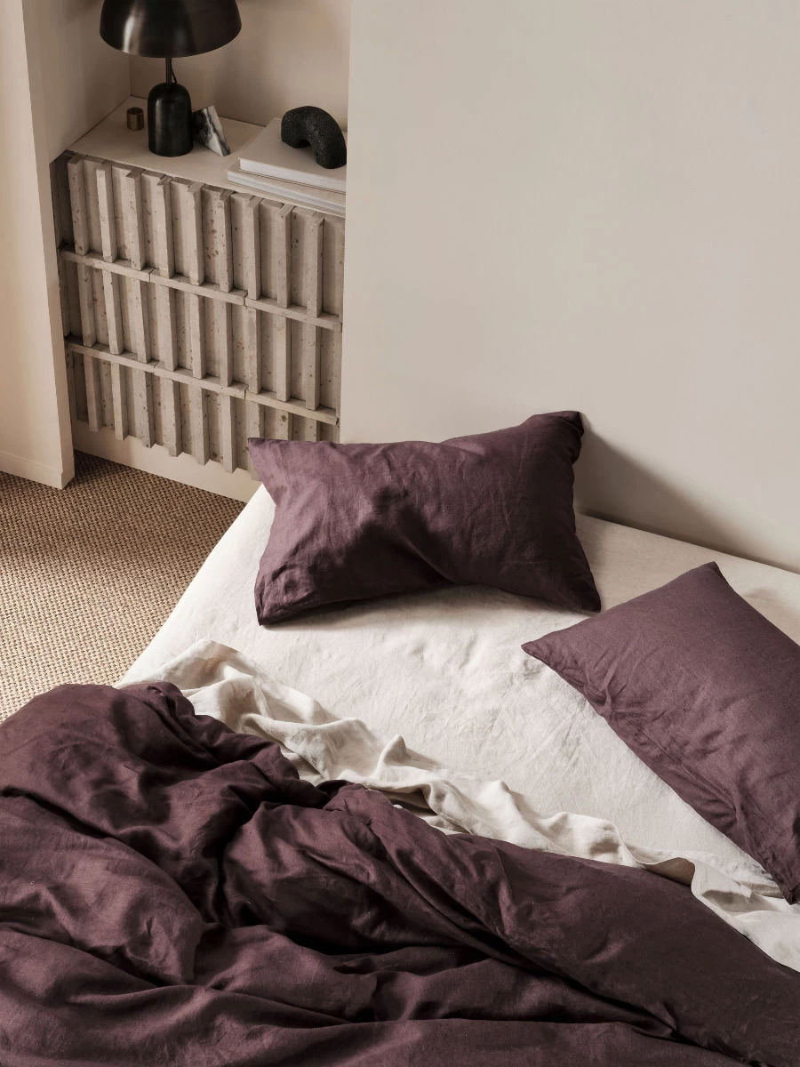 Linen House Nimes Espresso Linen Quilt Cover Set - Image 3