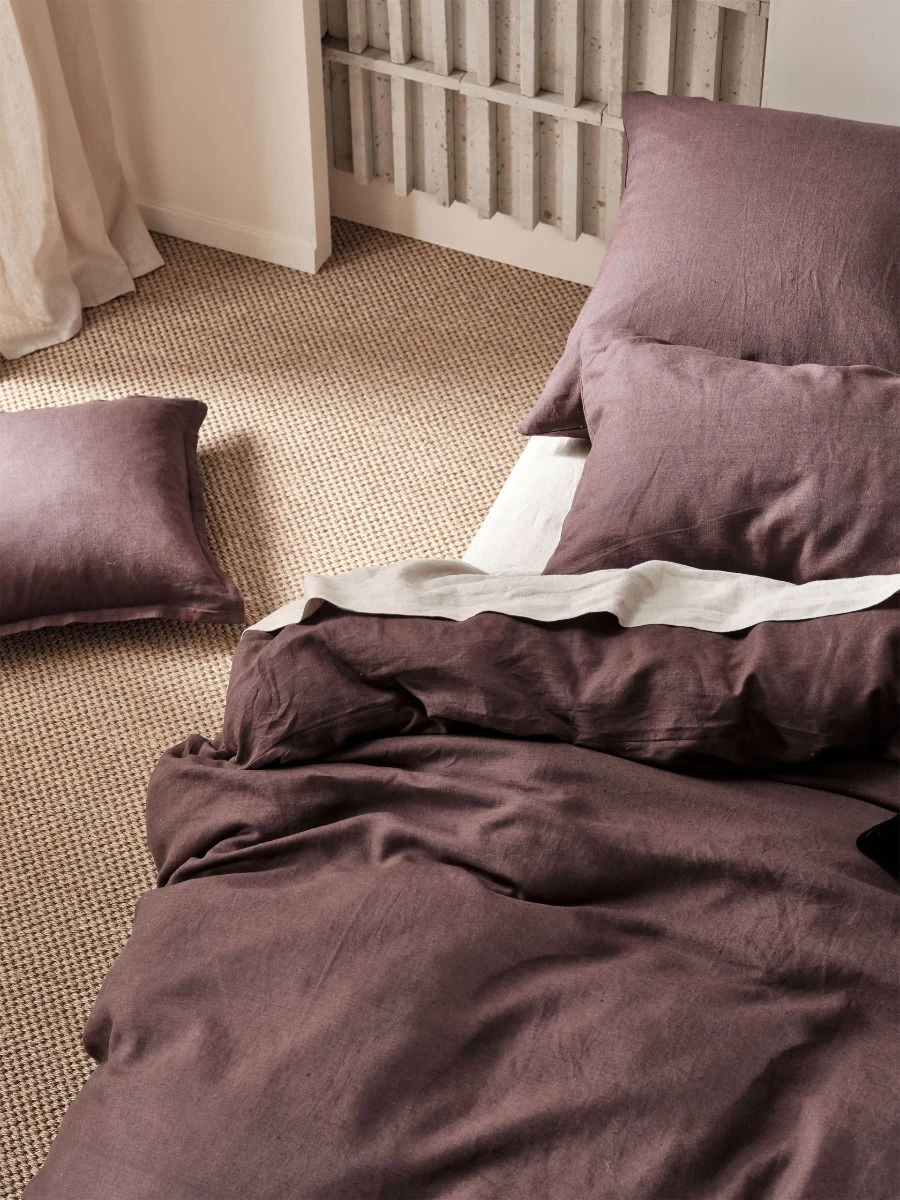 Linen House Nimes Espresso Linen Quilt Cover Set - Image 4