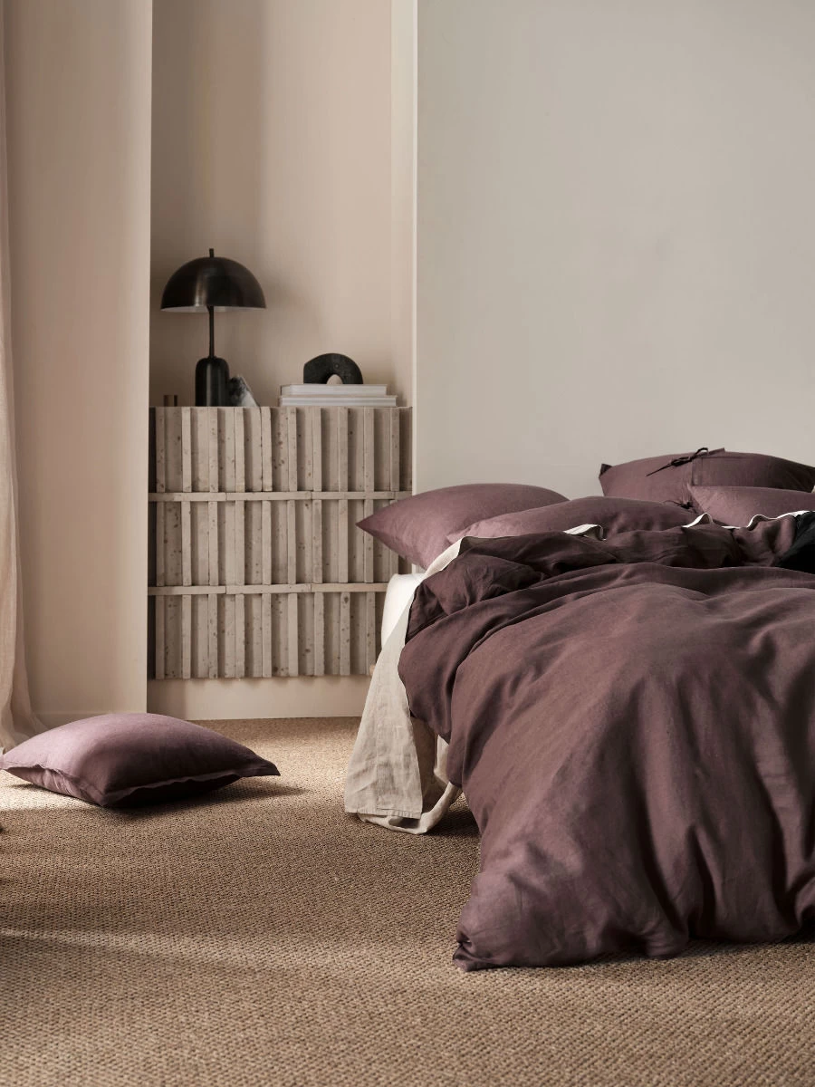 Linen House Nimes Espresso Linen Quilt Cover Set - Image 5